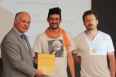 Infomaniak reçoit le Prix du développement durable