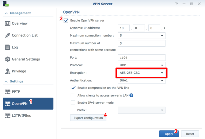 synology wins server setup