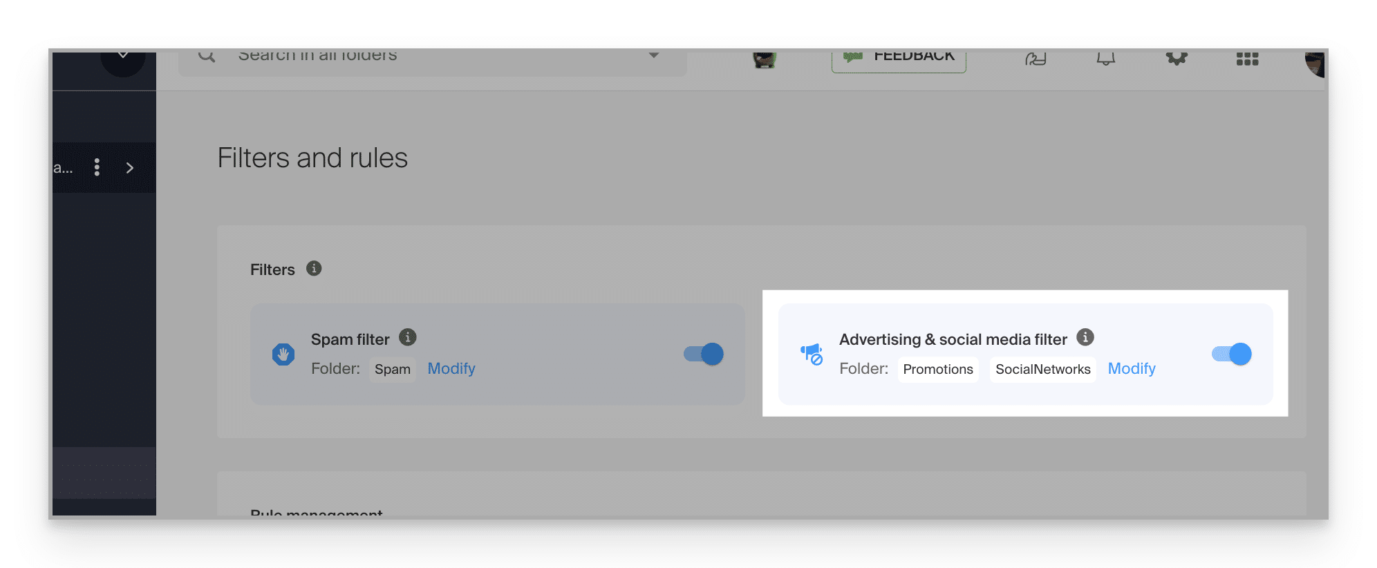 spam-filter-settings