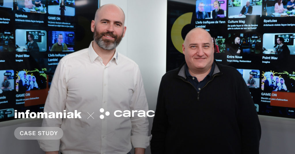 Estudio de caso: Carac.tv llega a 200.000 espectadores al día con los servicios de streaming y VOD de Infomaniak