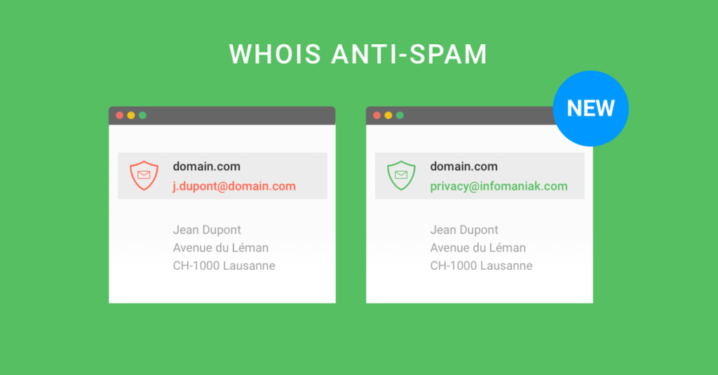 Whois Anti-Spam: Infomaniak protege los correos de los dominios del SPAM