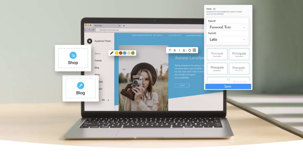 Infomaniak simplifie la création d&rsquo;un site et d&rsquo;une boutique en ligne avec Site Creator